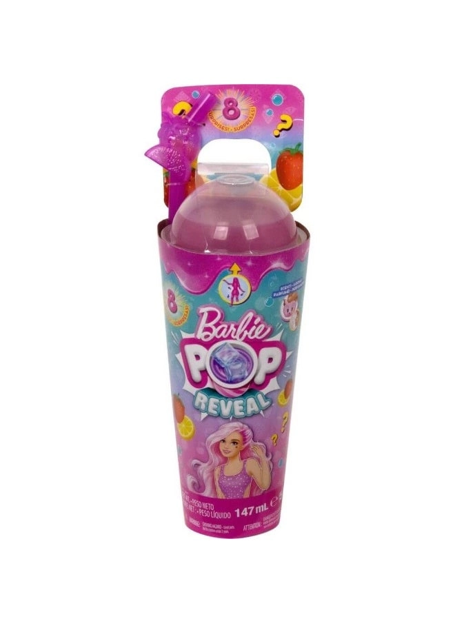 Barbie Pop Reveal Fruit Series - Strawberry Lemonade Drink Cup-Inspired Packaging