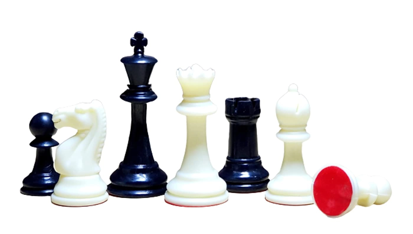 StonKraft Tournament Chess Pieces - Two Extra Queens Staunton 3.75" Inch King Height
