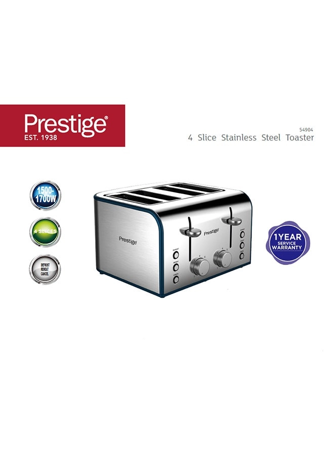 Stainless Steel Toaster - 4 Slices