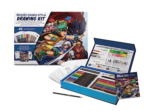 Play and Dream Learn To Draw Your Own Manga Drawing Kit - 45 pieces washable markers