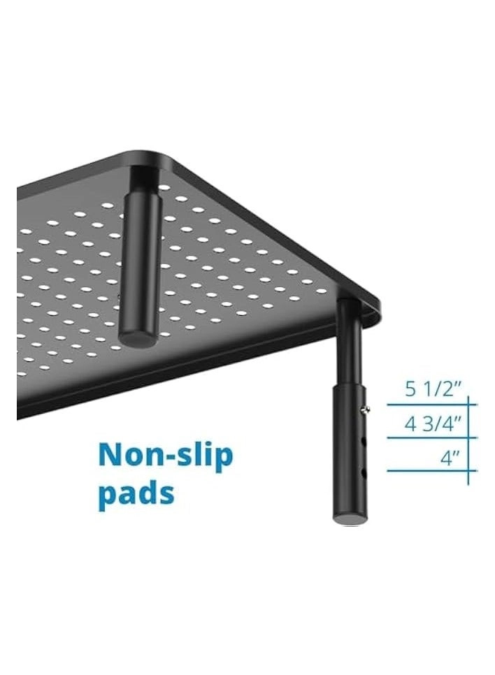 Monitor Stand Riser - 2 Pack 3 Height Adjustable 14.5 in