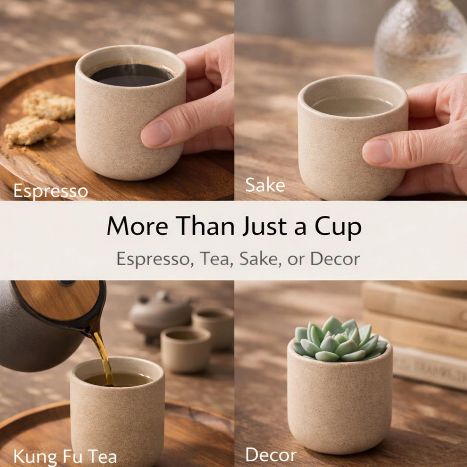 Espresso Cup - 4 pcs Handleless