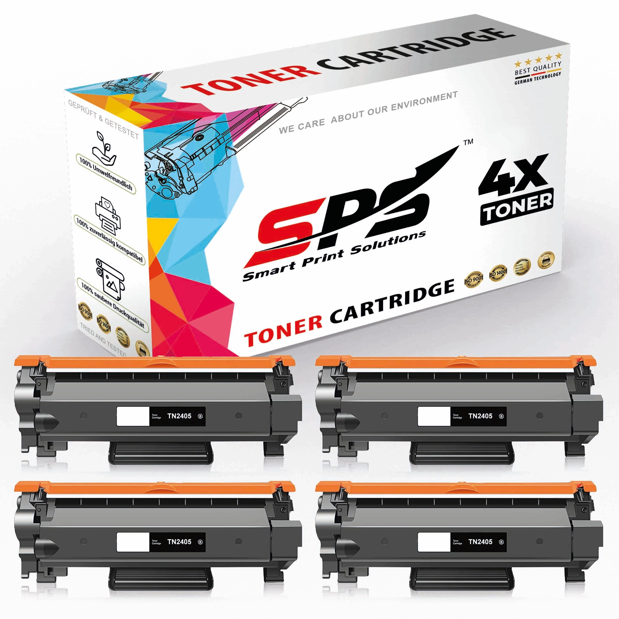 smart print solutions llc TN-2405 - 1,200 Pages 4x Black