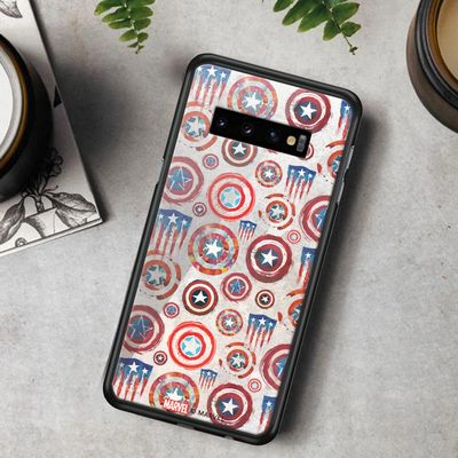 Captain'S Shield Back Case for Galaxy S10 Plus