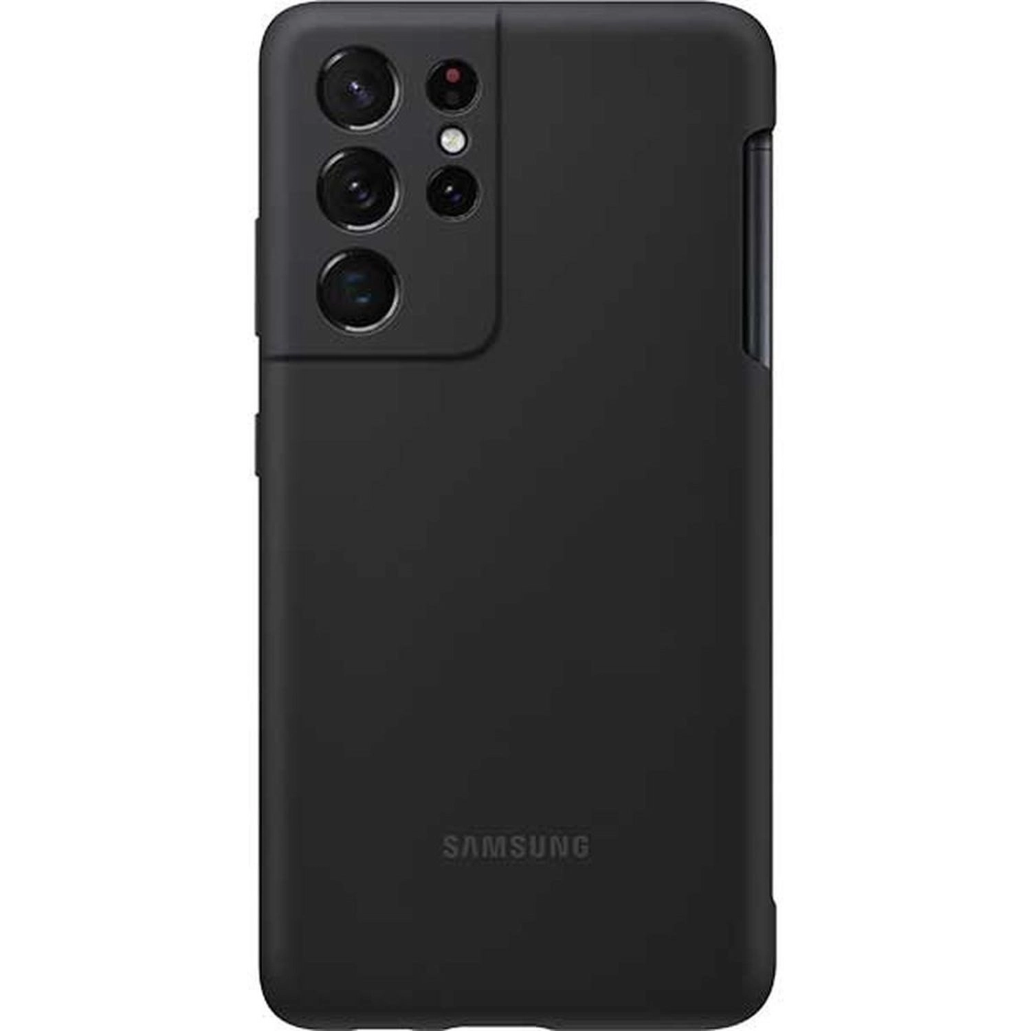 Silicone Cover with S Pen Back Case for Samsung S21 Ultra