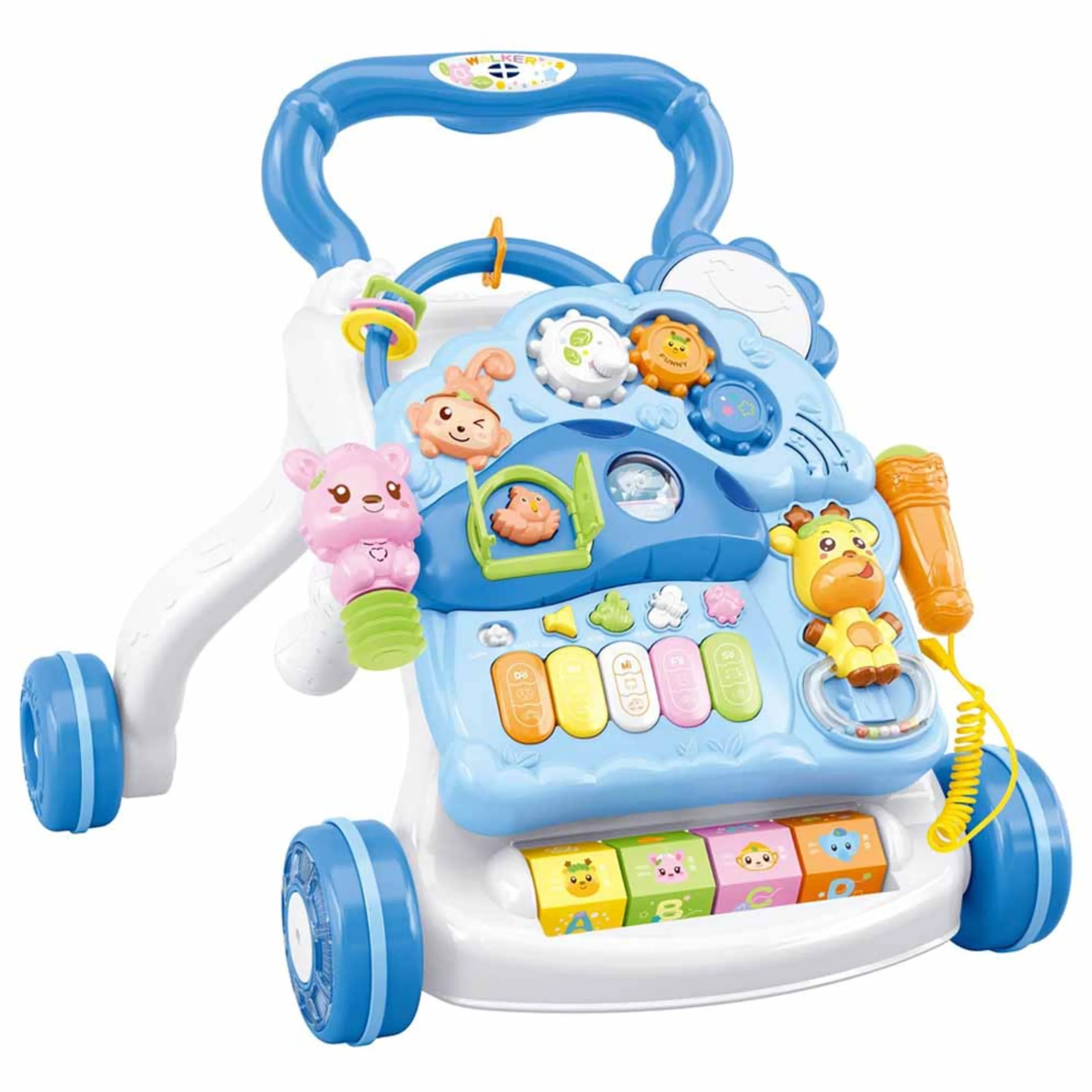 Baby Musical Activity Walker - 2-in-1 Music Lights