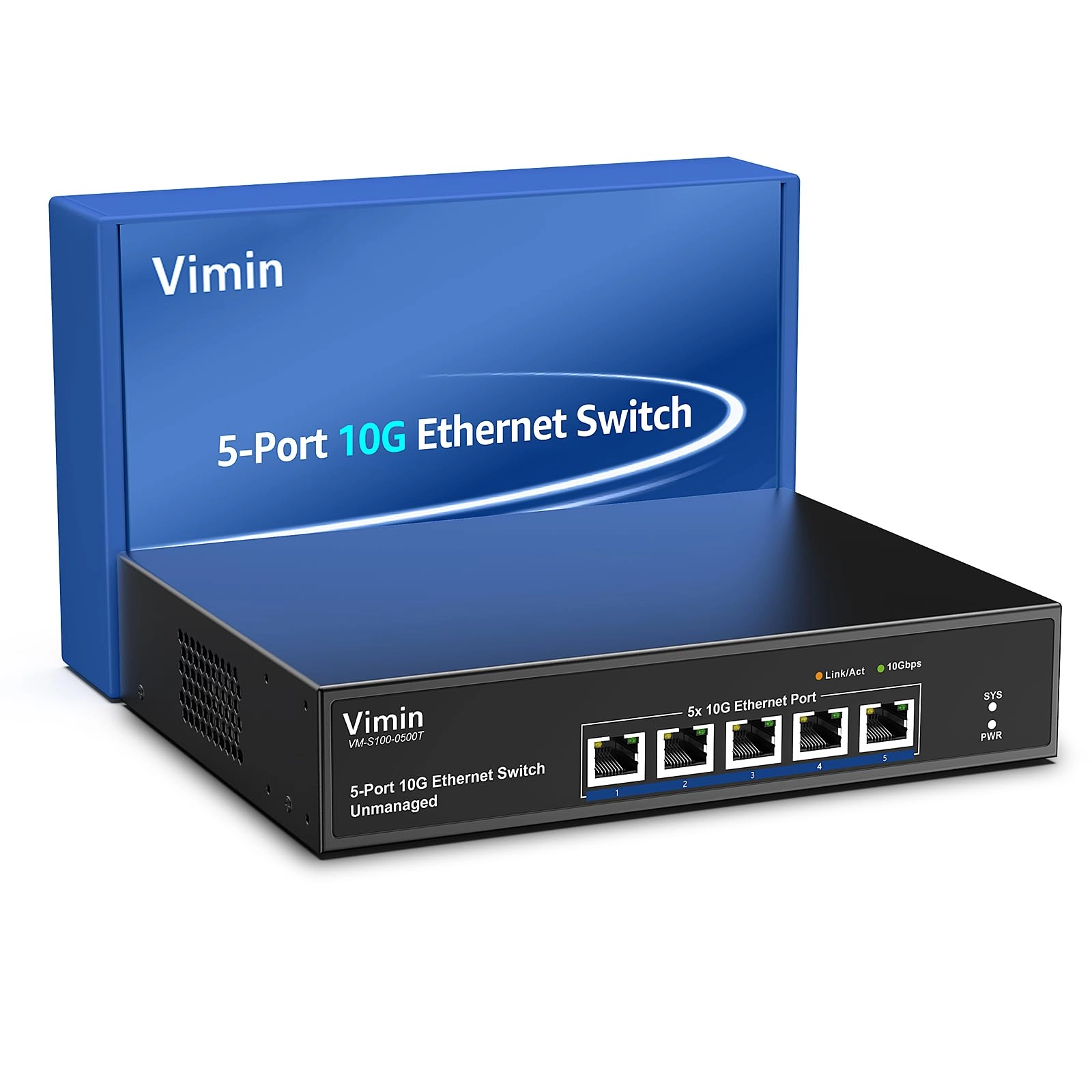 VIMIN 5x10G Ethernet(Unmanaged) 5-ports