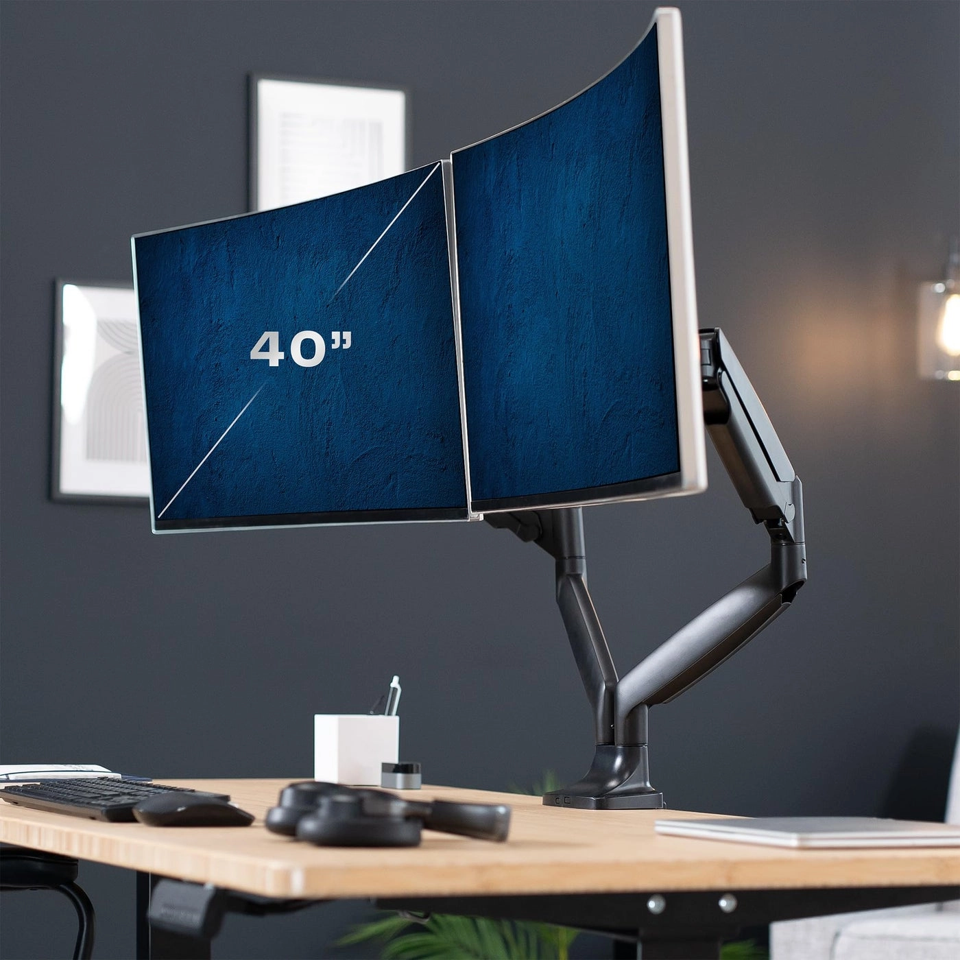 Dual Monitor Arm - Dual 40 inches 100x100