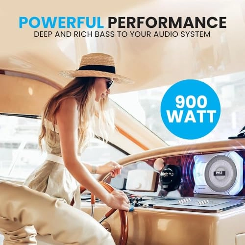 Low-Profile Amplified Subwoofer System - 10-Inch 900 Watt