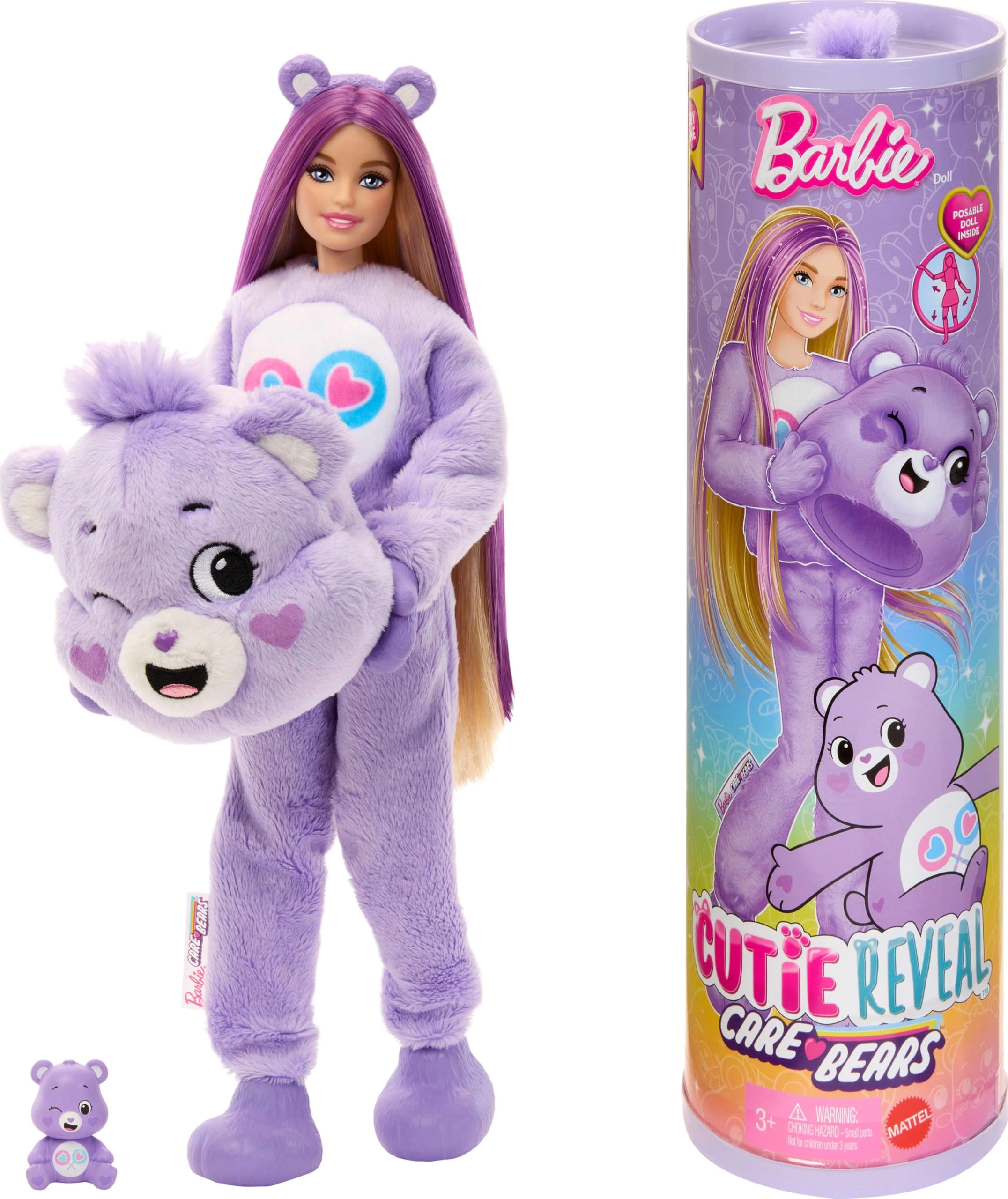 Barbie Share Bear Doll - Cutie Reveal Care Bears Series