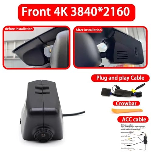 Dash Cam - 4K 2160P for Porsche 718 Boxster 982/2016-2024 With 128G SD Card
