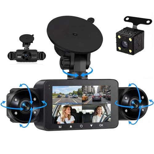 4 Channel Dash Cam - 1080P+720P+720P+480P