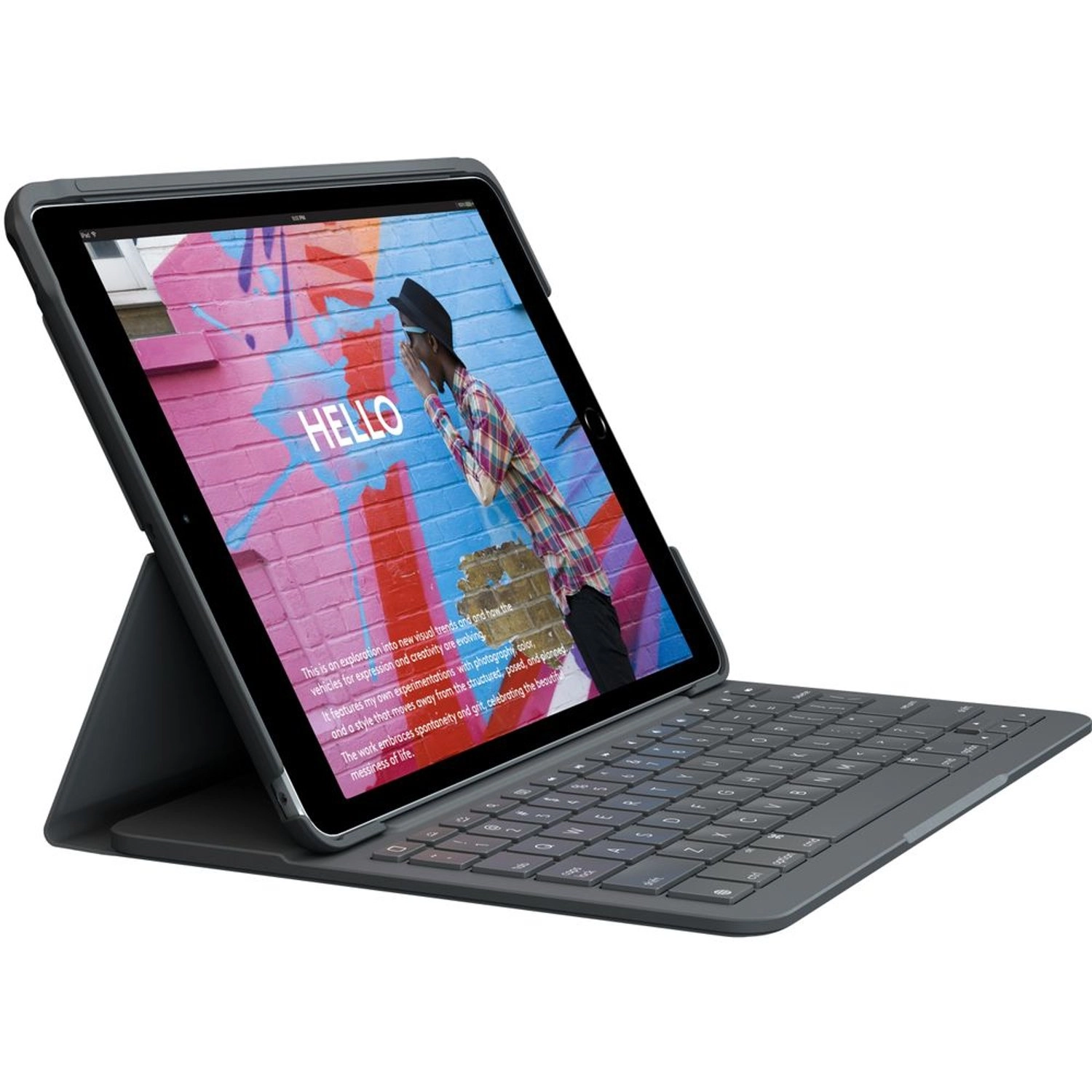 Logitech Keyboard Case with Pencil Holder for Ipad