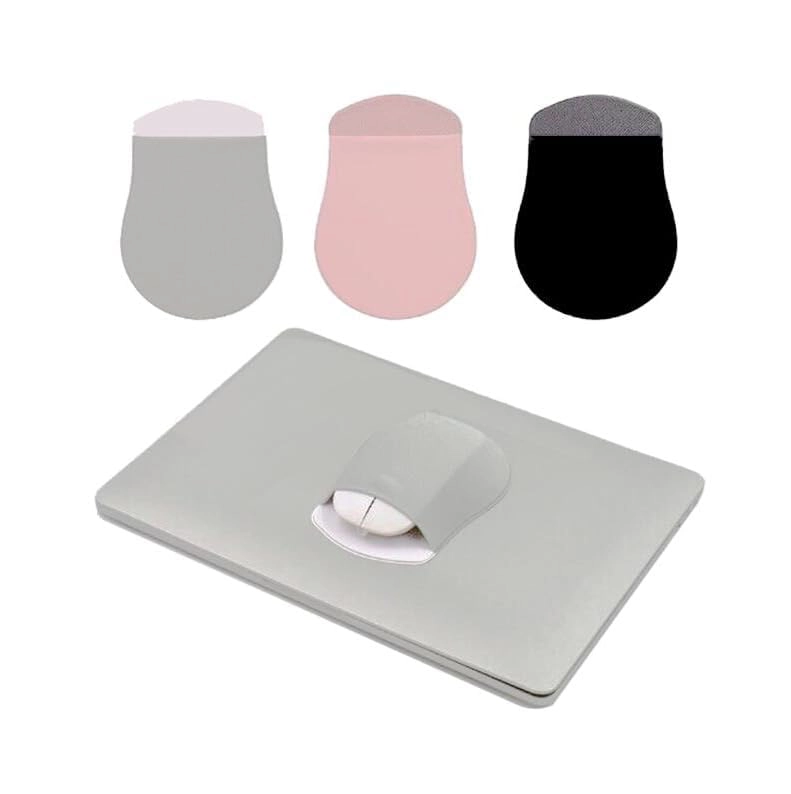 Universal Stick-On Mouse Pouch - 3 Pack Grey Black Pink
