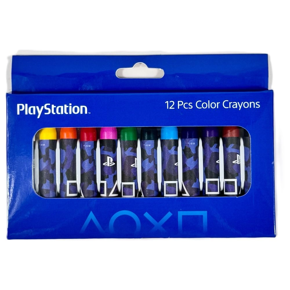 Sony Playstation Play In Camo Crayons - 12 Pcs
