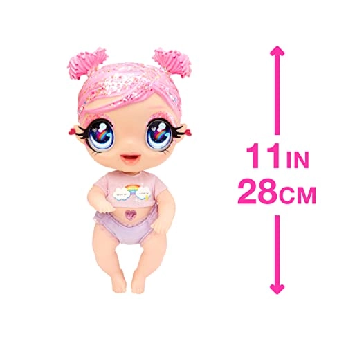 DREAMIA Stardust Baby Doll - 3 Magical Color Changes Pink Hair Rainbow Outfit