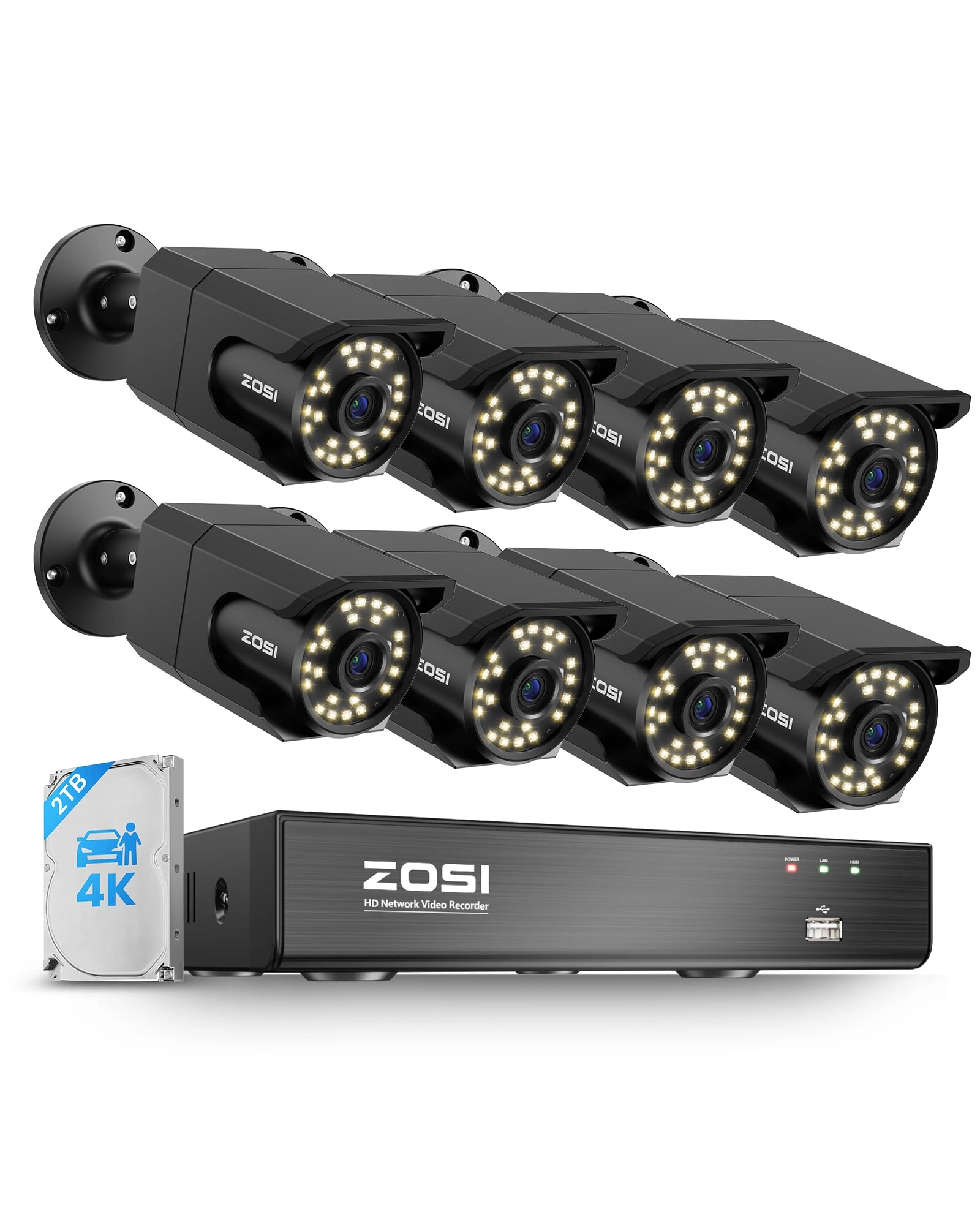 Ansjer Electronics Co., Ltd. 4K PoE Security Camera System - 8CH