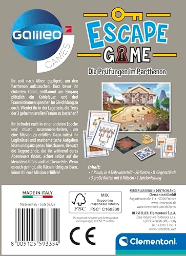 Galileo Escape Game: The Exams in the Parthenon (German)