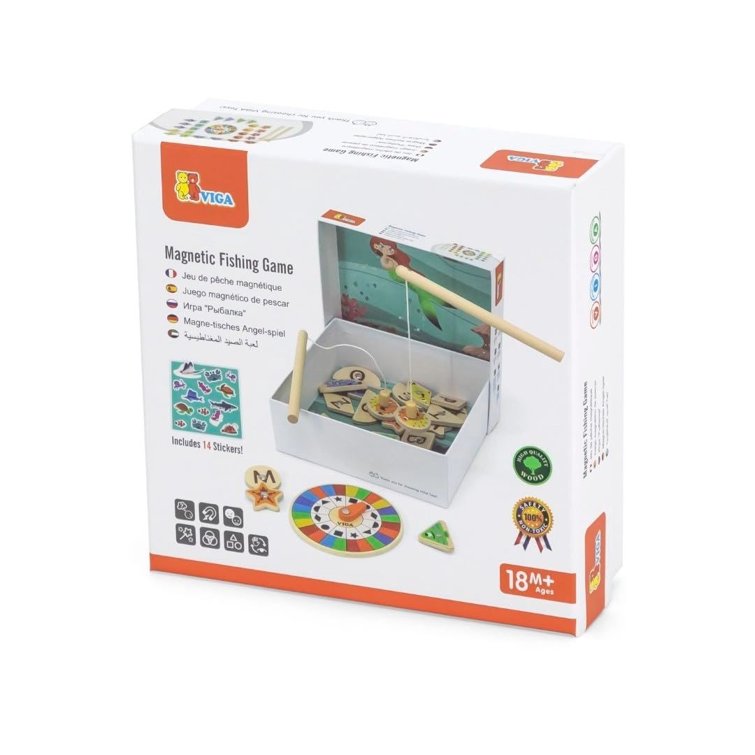 VIGA Magnetic Fishing Game - Suitable for 18 months and above