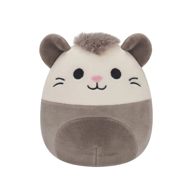 Squishmallows Luanne the Grey and White Possum 12 cm Plush