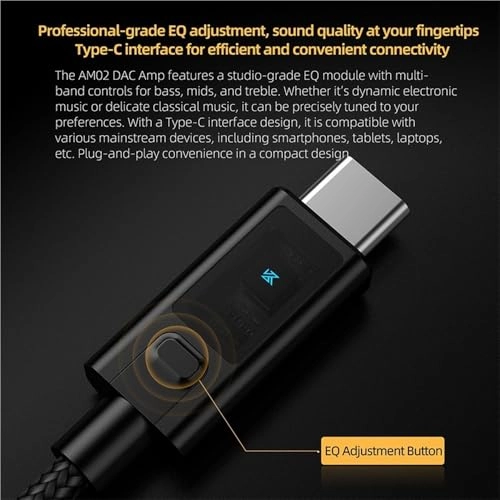 KZ AM02 - USB-C to 3.5mm Audio Adapter DAC 96kHz/24Bit