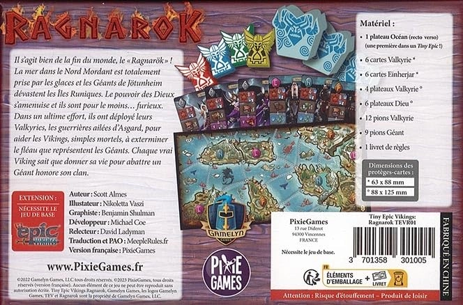 Tiny Epic Vikings - French + Ragnarok Expansion + Decals