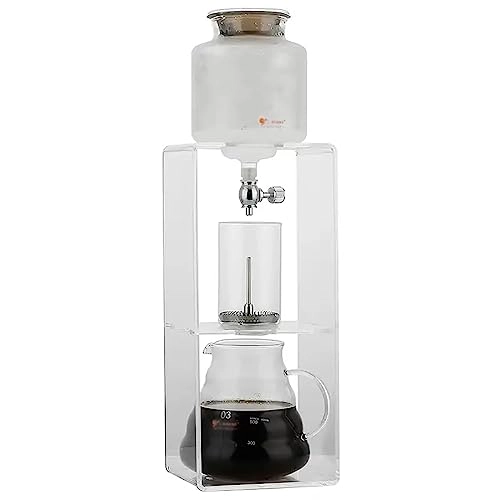 Ice Drip Coffee Maker - Adjustable Rate Dripper Stainless Steel Filter