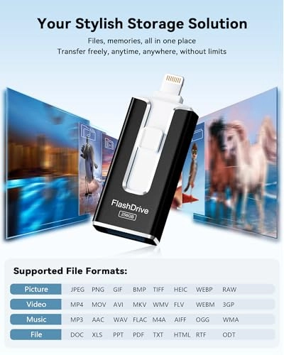 USB Stick - USB 3.0 Lightning USB-C 256GB