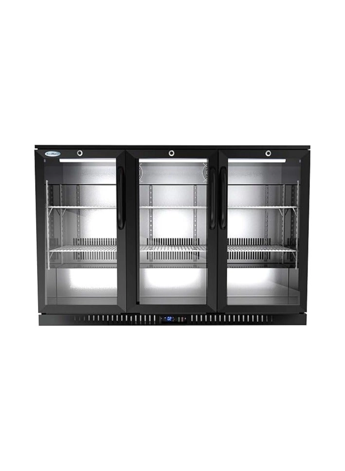 3 Door Back Bar Cooler - 11 cu.ft 32-50 Fahrenheit