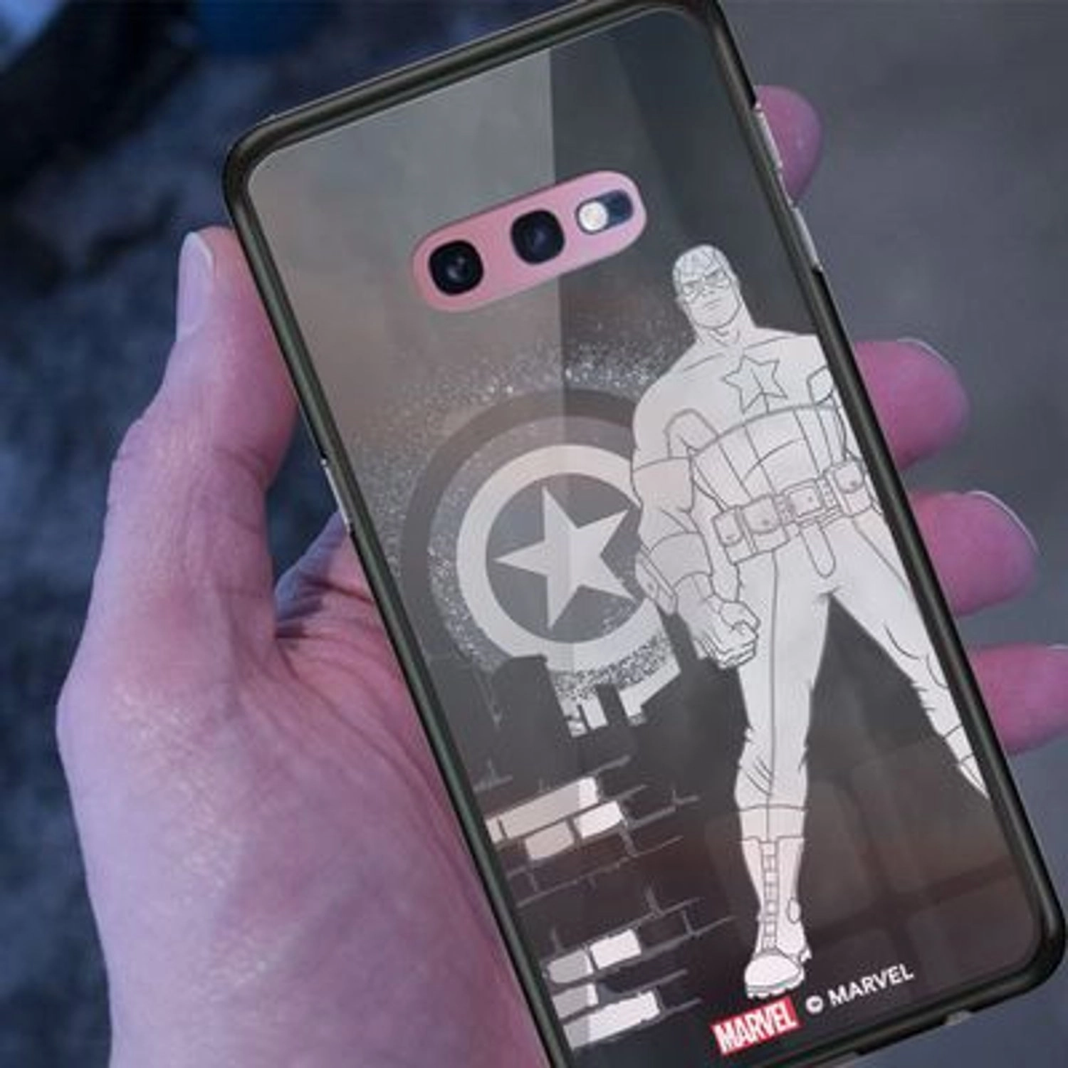 Captain America Soldier Back Case for Galaxy S10E