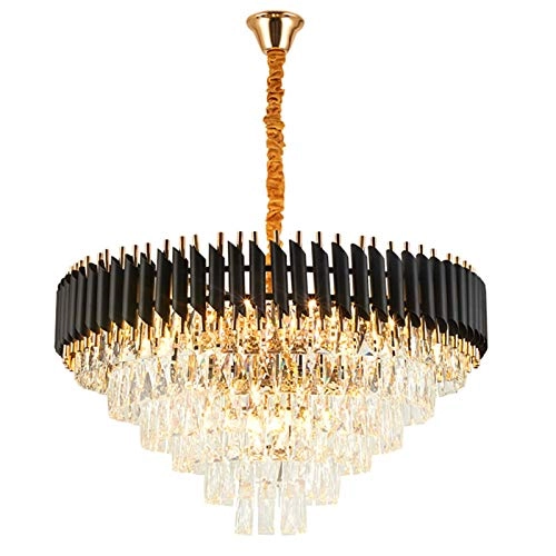 Modern Minimalist Luxury Chandelier - Black and gold 60*43cm