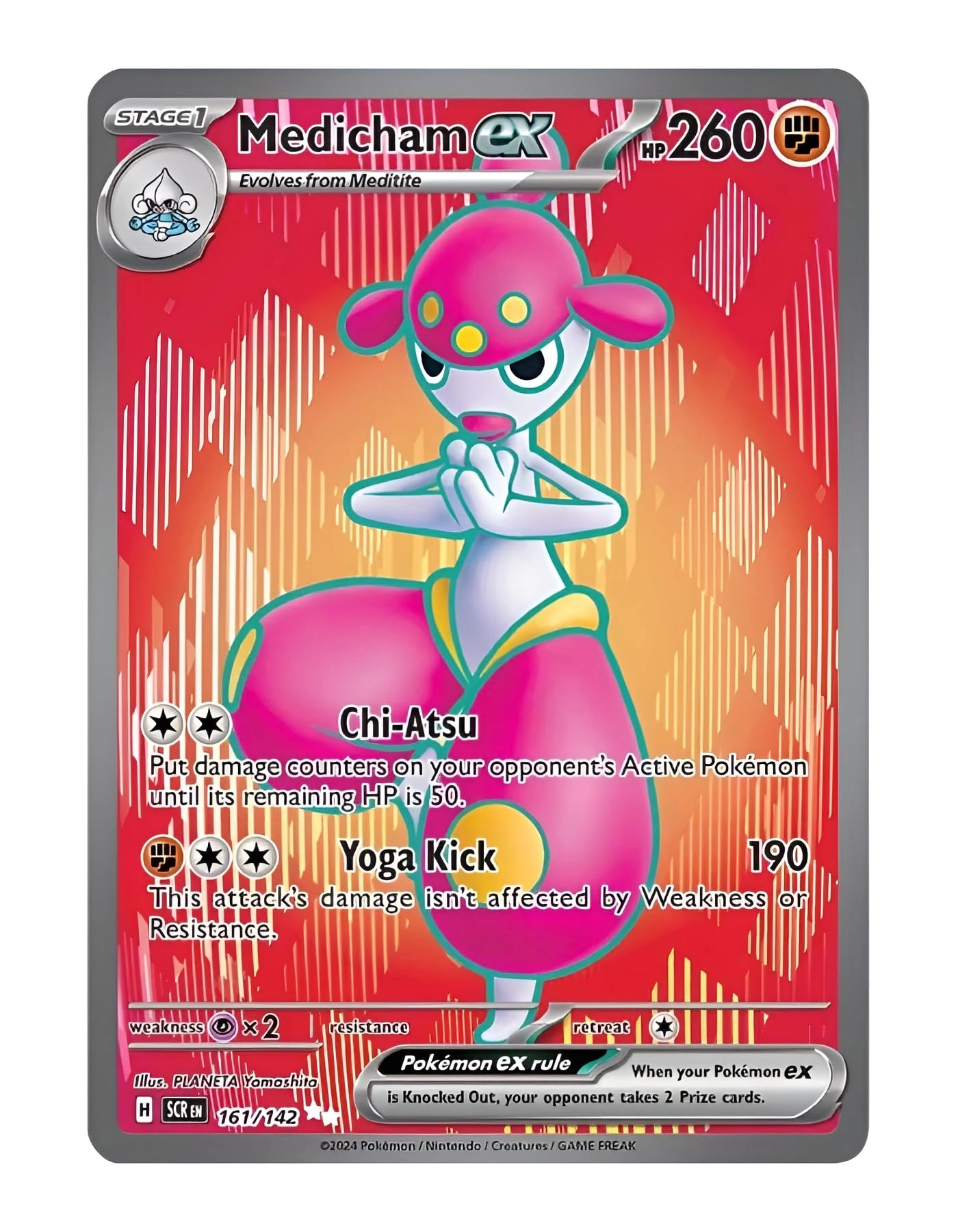 Pokemon Medicham ex 161/142