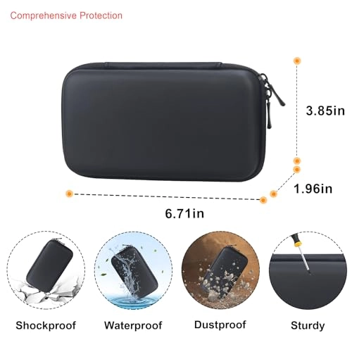 Carrying Case for RoamWiFi R10 - Hard Shell Black
