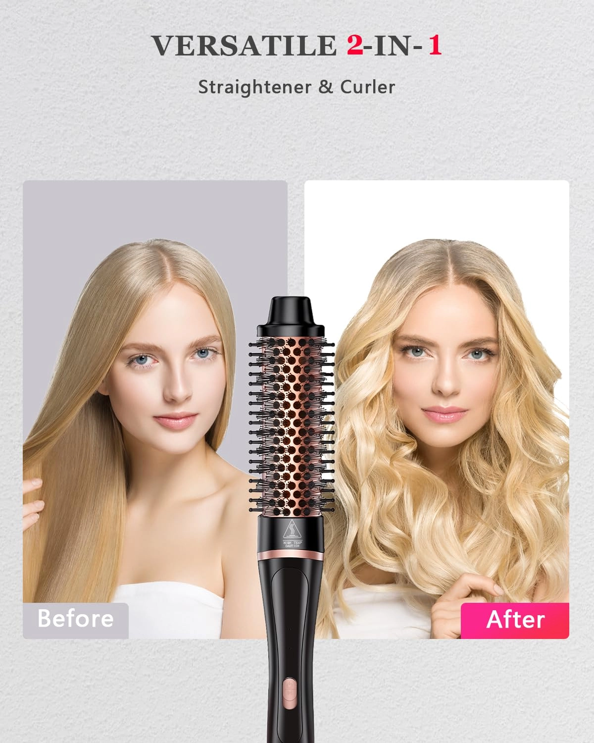 MN-C14A - 5-in-1 Thermal Brush 4 Interchangeable Ceramic Barrels