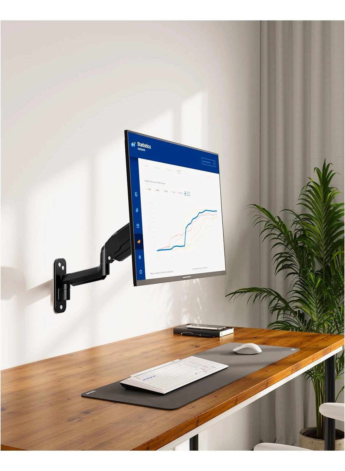 Single Monitor Wall Mount - 32" 100x100mm
