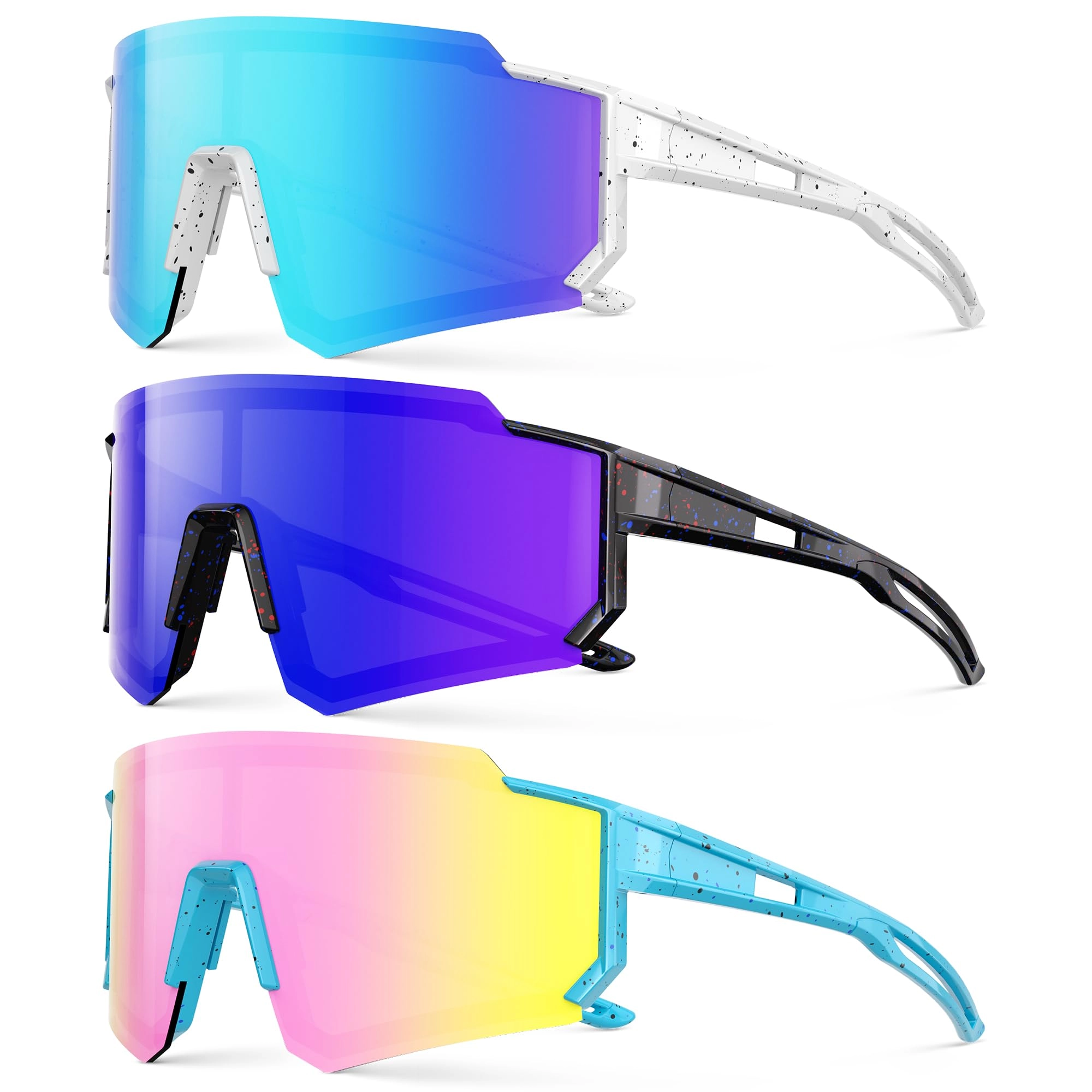 fanshen Kids Baseball Sunglasses - Multicolor Gift Set