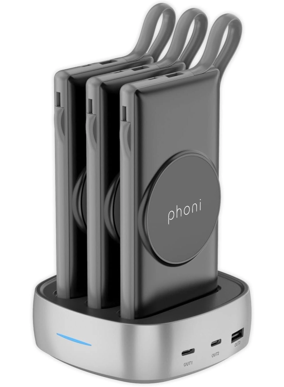 Phoni 3 in 1 Magnetic Magsafe - 10000mAh 18W Fast-Charging Wireless charging