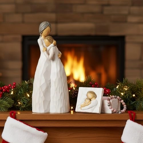 Mother Daughter Figurine - Resin