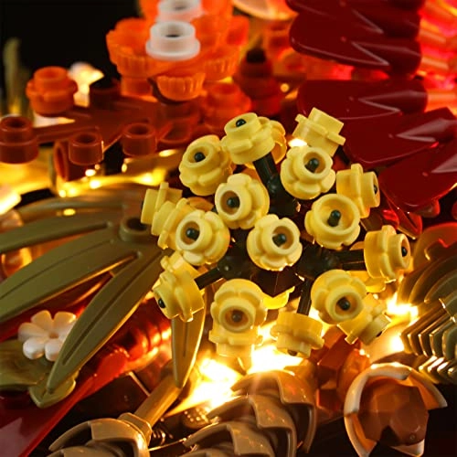LED Light Kit for LEGO Dried Flower Centerpiece 10314 - USB Powered Copper