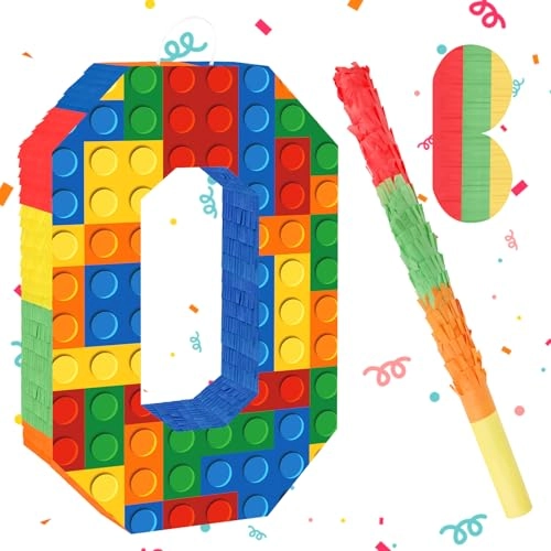 Number 0 Pinata - Small 10th Birthday