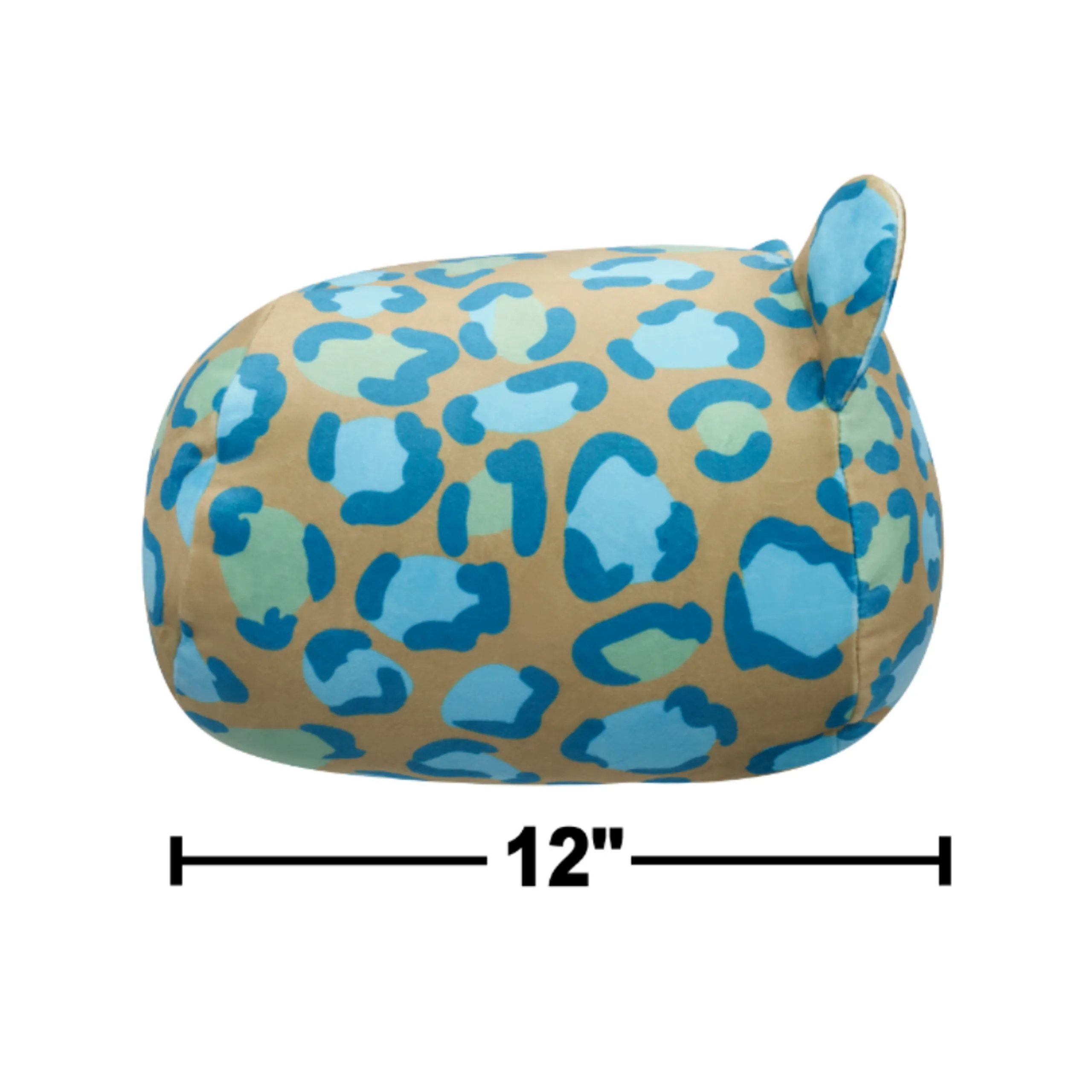 Enos - Medium Plush 12 inch Dark Green Leopard