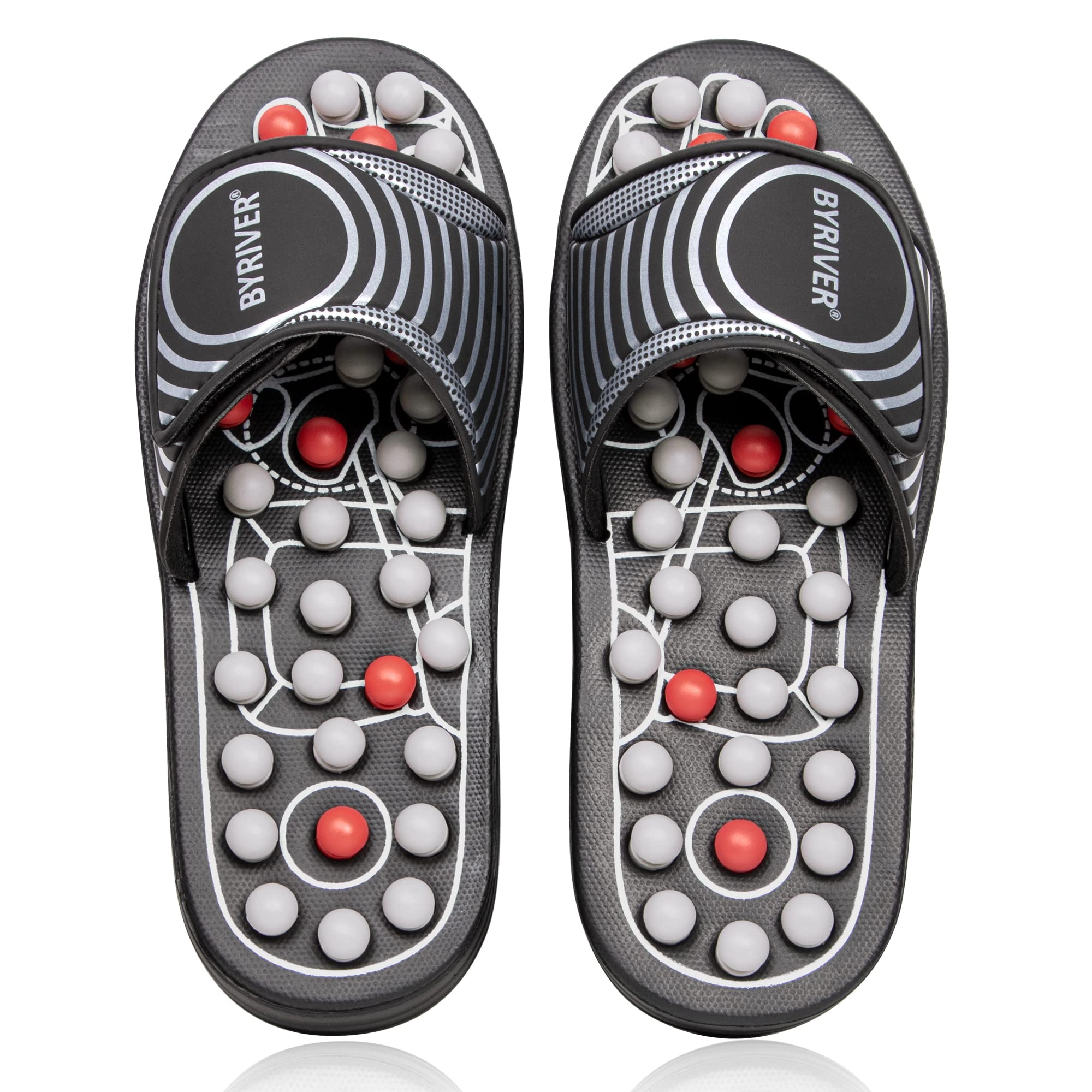 BYRIVER Spring Massage Slippers - Deep Tissue Acupuncture Foot Massager