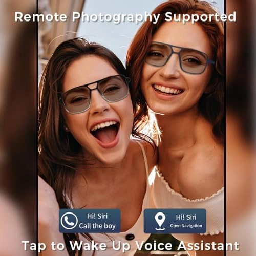 Smart Bluetooth Glasses - Auto-adjusting Lenses Bluetooth 5.3 UV400