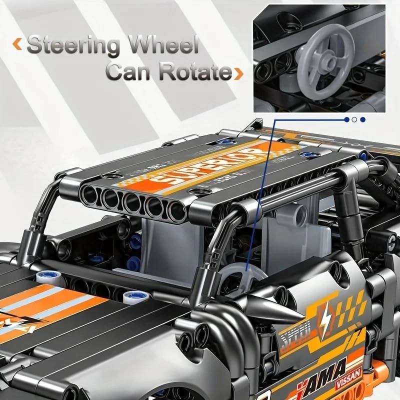 Sports Racing Car Kit - 520 pcs