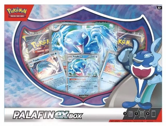 Palafin EX Box - 1x foil promo card 4x Pokémon TCG booster packs