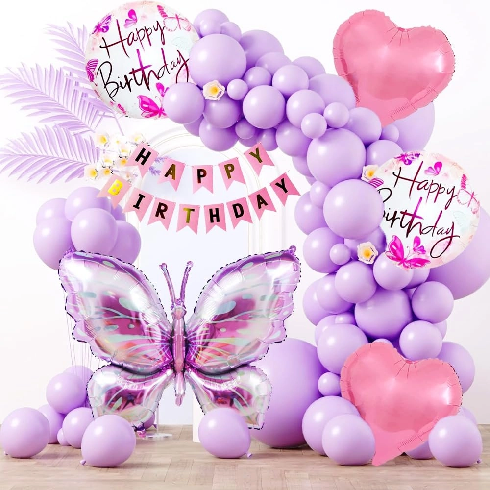 pop the party Butterfly Theme Kit - 38 Piece Birthday