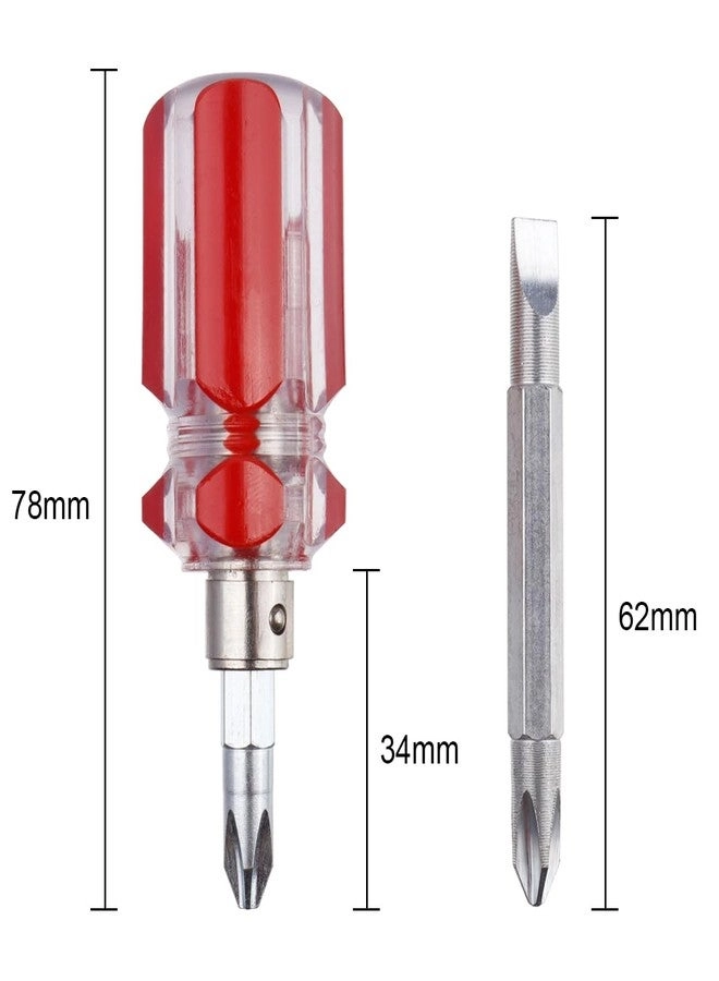 Stubby Magnetic Slotted and Phillips Screwdriver Set (5 Pcs)