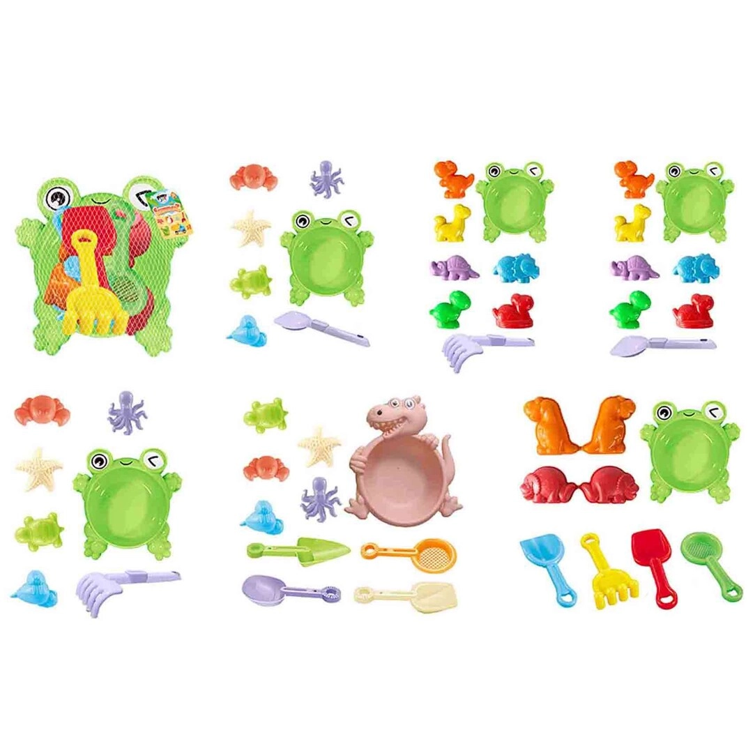 Power Joy Summerz Frog Sand Play Set - 7-piece Assorted Designs