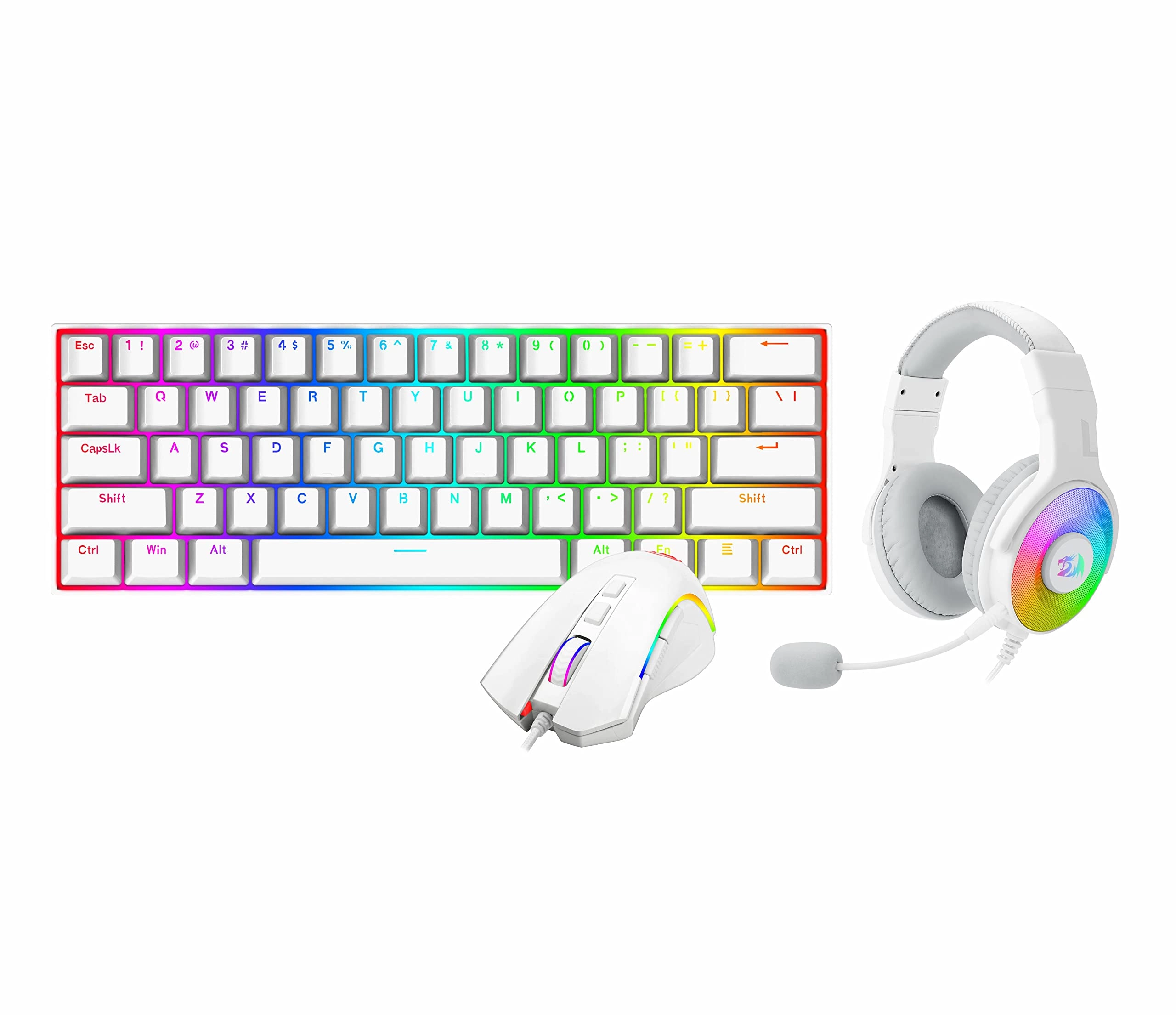 REDRAGON 3in1 Combo K630W-RGB M607W H350W-RGB-1 - Wired