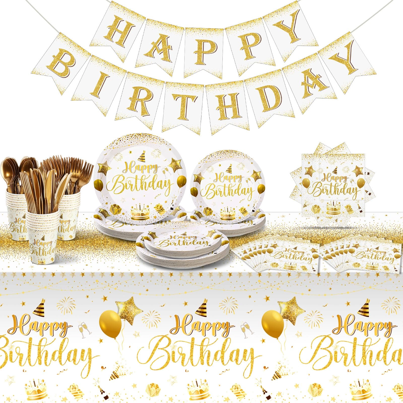 171 Pcs Happy Birthday Party Supplies